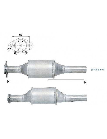 Catalyseur Fiat PANDA Lancia Y10 1.0ie 1.1ie (95->) Catalyseur Fiat PANDA Lancia Y10 1.0ie 1.1ie (95->)