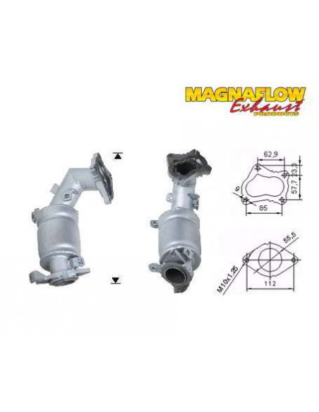 Catalyseur Toyota AVENSIS 2.0TD 110CV AVANT (99->03)