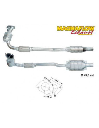 Catalyseur Opel ASTRA 2.0i 16V 136CV (98->)