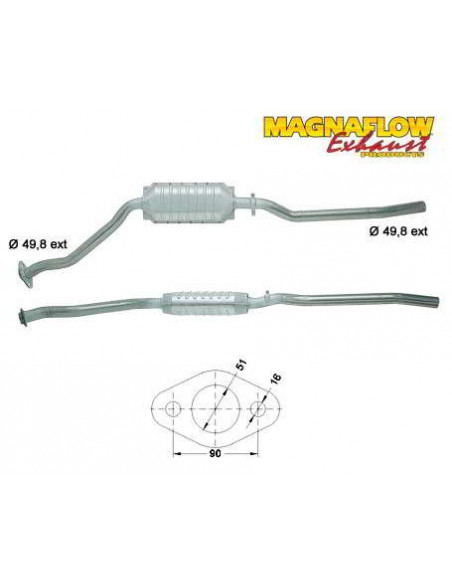 Catalyseur Opel CALIBRA VECTRA 2.0i 16V 4X4 150CV (89->97)