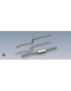 Catalyseur + Silencieux AR Peugeot 106 Citroën Saxo 1.5 Diesel (