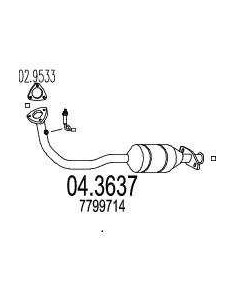 Catalyseur Fiat PANDA 1.1i (95->04)