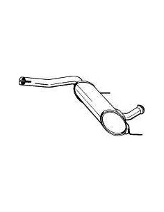 Silencieux intermediaire Renault LAGUNA 1.8i 2.0i (94->01)