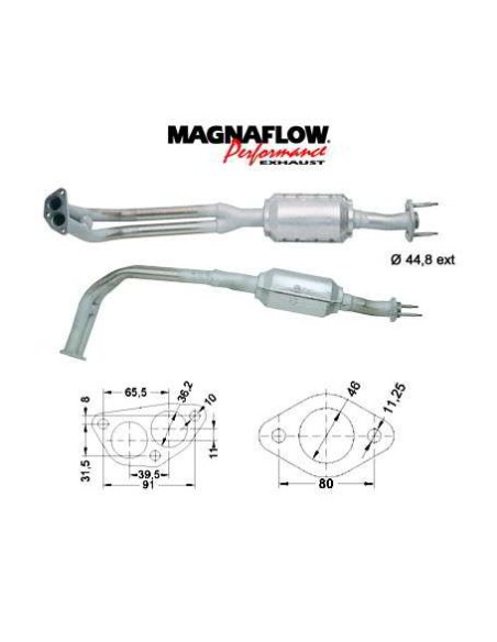 Ligne complete Fiat PANDA 1.0ie (92->) Ligne complete Fiat PANDA 1.0ie (92->)