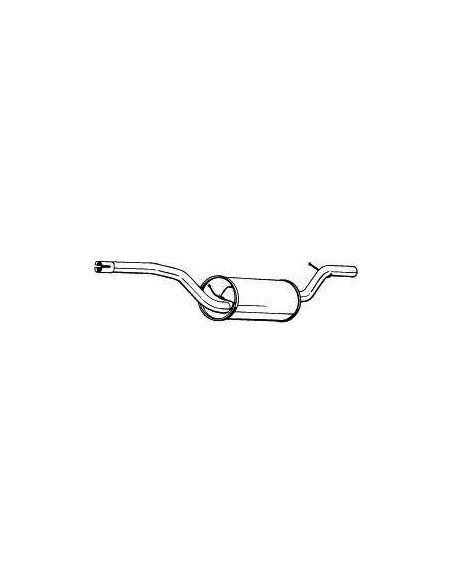 Silencieux intermediaire Ford FOCUS 1.4i 16V (98->) Silencieux intermediaire Ford FOCUS 1.4i 16V (98->)