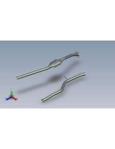 Catalyseur+ Silencieux arriere Peugeot 206 1.9D (->98)