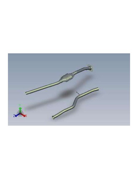 Catalyseur+ Silencieux arriere Peugeot 206 1.9D (->98)