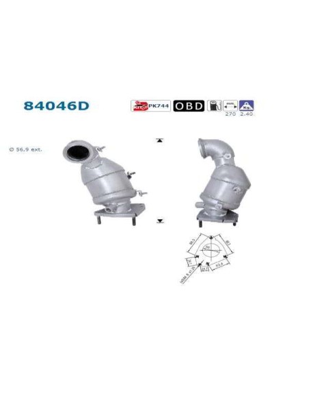 Catalyseur Opel ASTRA SIGNUM VECTRA ZAFIRA 1.9CDTi (04-) Catalyseur Opel ASTRA SIGNUM VECTRA ZAFIRA 1.9CDTi (04-)