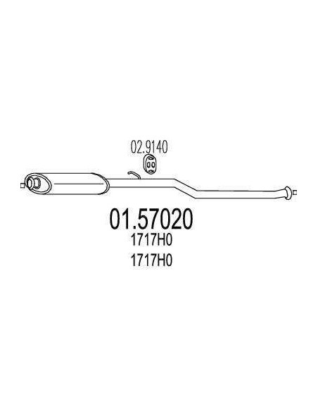 Silencieux arriere Xsara Picasso 2.0HDi (00-)