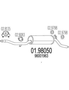 silencieux Arriere Citroen C15 Diesel