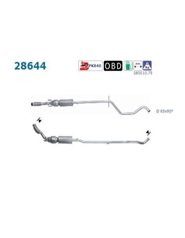 Catalyseur Peugeot 407 1.8i 16V (04-)