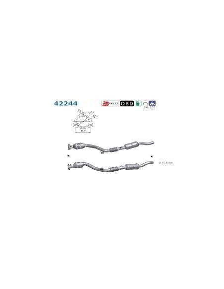 2 Catalyseurs G + D A6 2.4i 2.8i V6 SUPERB PASSAT 2.8i V6 (00-08)