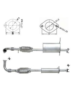 Catalyseur Hyundai SANTA FE 2.0 CRDi (01-05)
