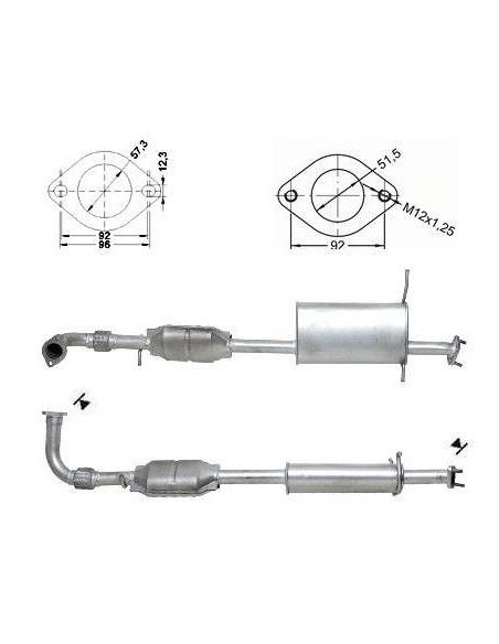 Catalyseur Hyundai SANTA FE 2.0 CRDi (01-05)