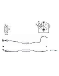 Catalyseur Toyota YARIS 1.3i 16V 86CV (05-)