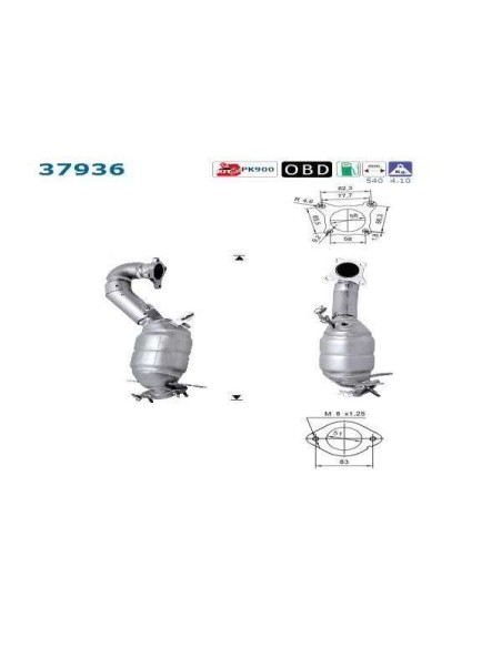 Catalyseur ALTEA LEON EOS GOLF V JETTA PASSAT 1.4 Tsi (07-) Catalyseur ALTEA LEON EOS GOLF V JETTA PASSAT 1.4 Tsi (07-)