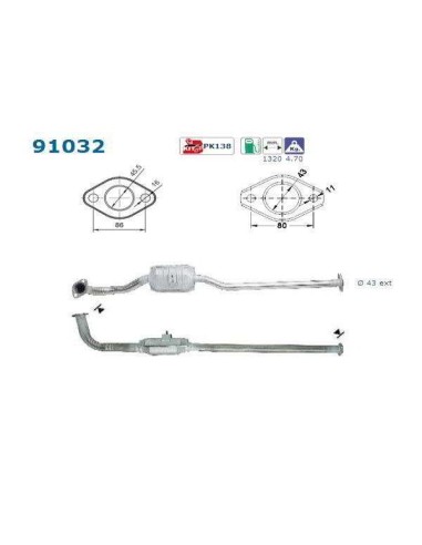 Catalyseur Suzuki SWIFT 1.0i (95-00)