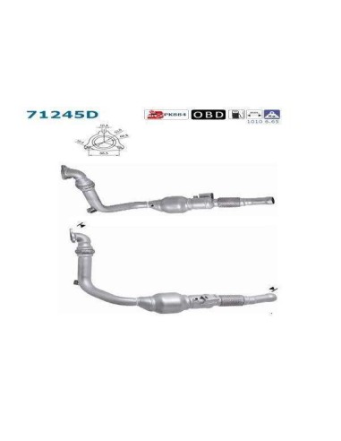 Catalyseur Mercedes VIANO VITO 3.0CDi 24V (06-11)