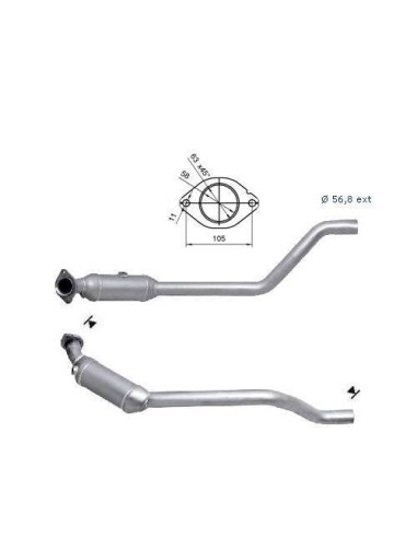 Catalyseur Jaguar S-TYPE 2.5i 3.0i V6 GAUCHE (04-)