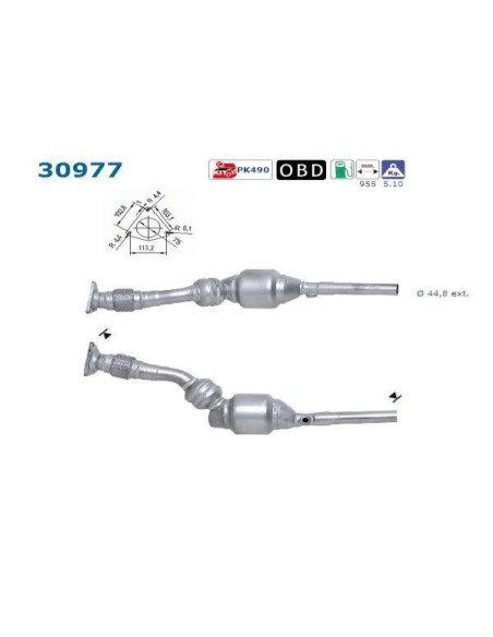 Catalyseur Renault Espace 4 Laguna 2.0i 16V 140CV (02-)