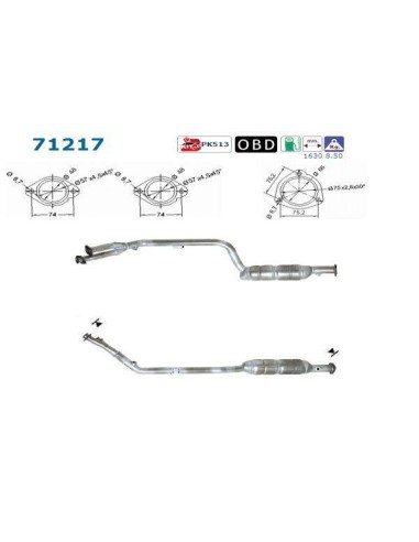 Catalyseur Mercedes CLK230 (00-04)