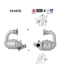 Catalyseur Nissan QASHQAI XTRAIL Renault KOLEOS 2.0 TD DCi (07-10)