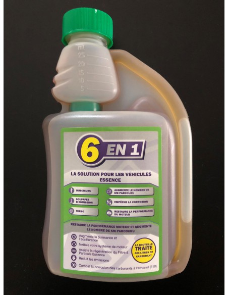 6 en 1 - Additif Régénérant Moteur Essence - Catalyseur Traitement de 10 plein
