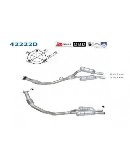 Catalyseur A6 PASSAT 2.5TDi 150CV Catalyseur A6 PASSAT 2.5TDi 150CV