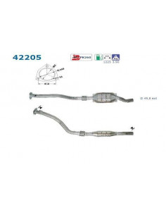 Catalyseur A6 PASSAT IV 2.8 16V Mot ACK DROIT (97-98)