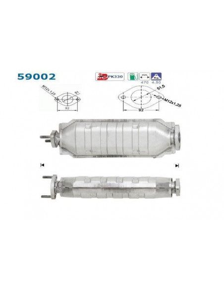 Catalyseur SANTAMO 4X4 2.0i 16V 139CV ARRIERE (99-)