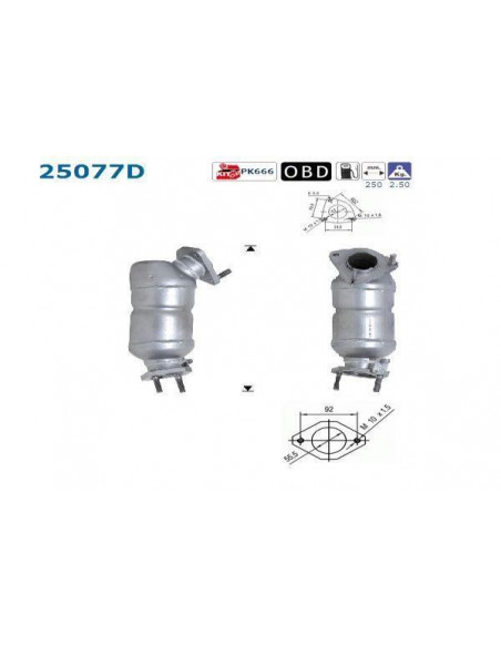 Catalyseur Mazda 323 626 PREMACY 2.0TD 100CV AVANT (99-)