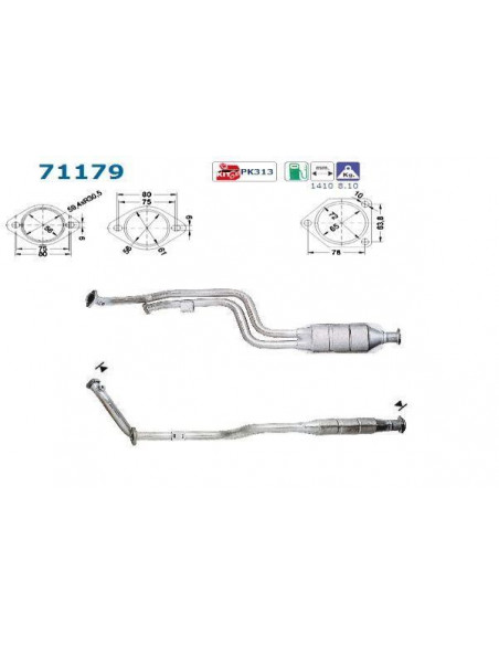 Catalyseur Mercedes C240 C280 Serie 202 (97-00)