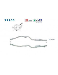 Catalyseur Mercedes E420 279CV Serie 210 DROIT (95-97)