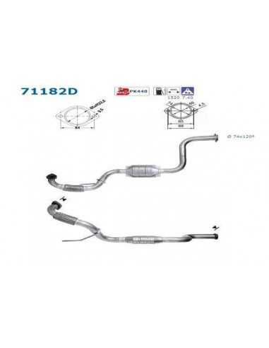 Catalyseur Mercedes VITO V230 TD 98CV Serie 601 (96-00)