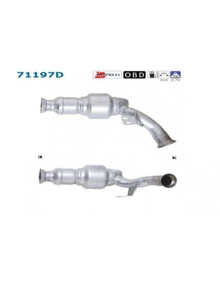 Catalyseur Mercedes ML270 2.7TD CDi 163CV Serie 163 515mm (00-)