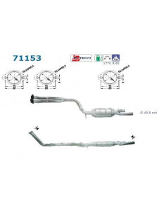 Catalyseur Mercedes 190E 2.0 2.3 Serie 201 (91-93)