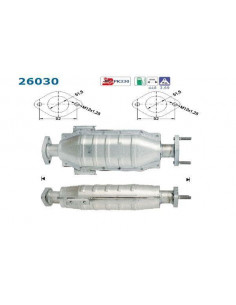 Catalyseur Mitsubishi GALANT 1.8i 2.0i 16V (92-96)