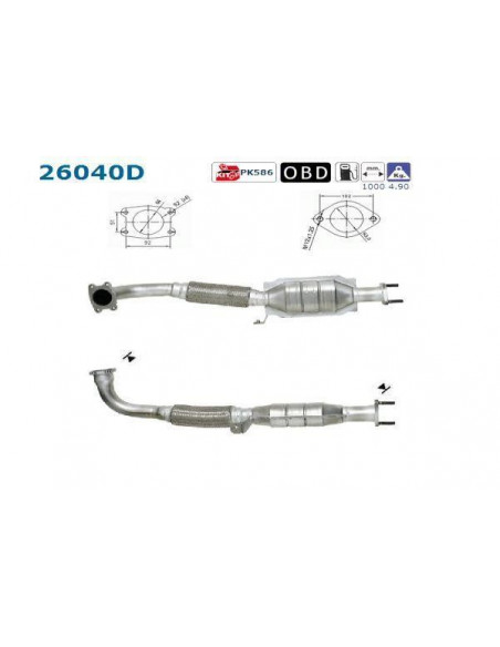 Catalyseur Mitsubishi SPACE STAR 1.9TD DID (00-)