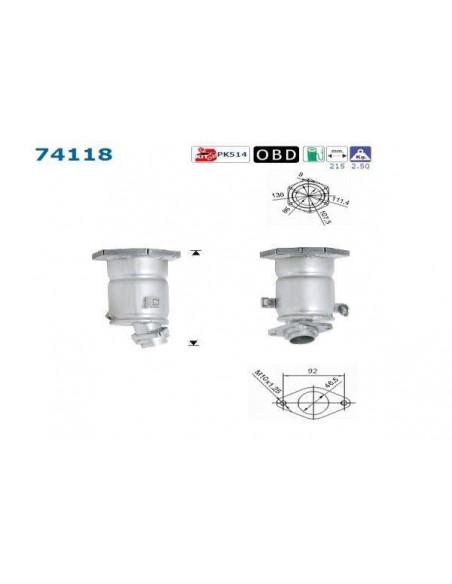 Catalyseur Nissan ALMERA PRIMERA ALMERA TINO 1.5i 1.6i 1.8i 16V