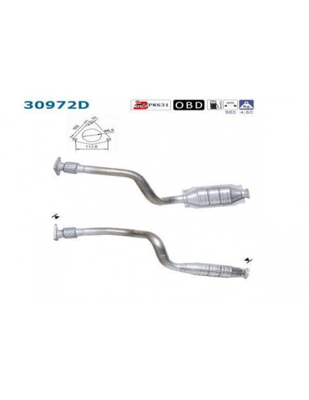 Catalyseur MOVANO MASTER INTERSTAR 1.9TD DCI 82CV (00-)