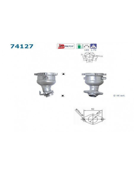 Catalyseur Nissan MICRA 1.0i 1.3i 16V AVANT (98-00)