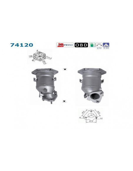 Catalyseur Nissan PRIMERA 1.8i 16V 114CV (99-02)