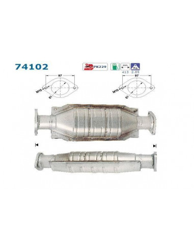 Catalyseur Nissan TERRANO II 2.4i 124CV (93-)