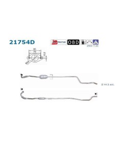 Catalyseur Opel MERIVA 1.7 DTI