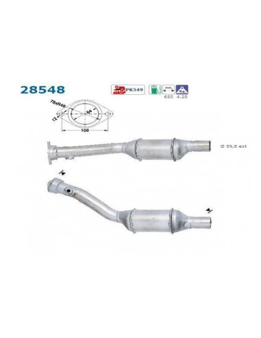 Catalyseur Peugeot 206 2.0i 16V 136CV (98-)
