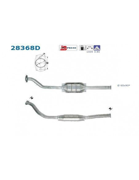 Catalyseur Peugeot 306 1.8D 1.9D (93-98)