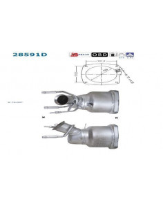 Catalyseur Peugeot 307 Berline 2.0HDI 110cv (02-)