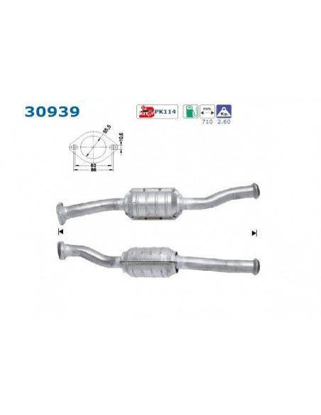 Catalyseur Renault CLIO 1.2i (94-96)