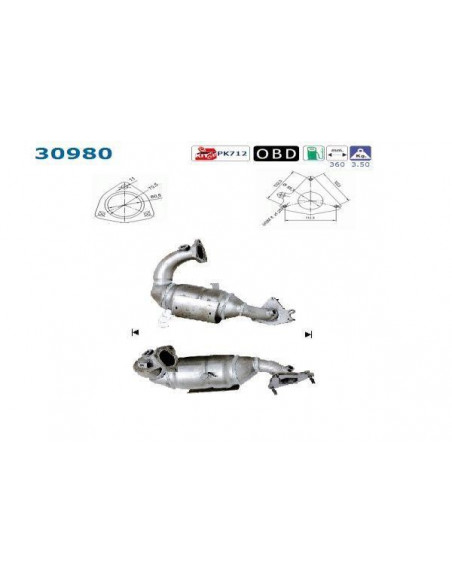 Catalyseur Renault Espace 4 2.0i 16V 163CV (02-)