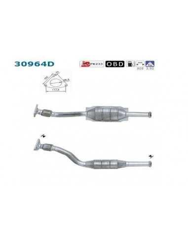 Catalyseur Renault Megane Scenic 1.9TD DCI DTI (02-)